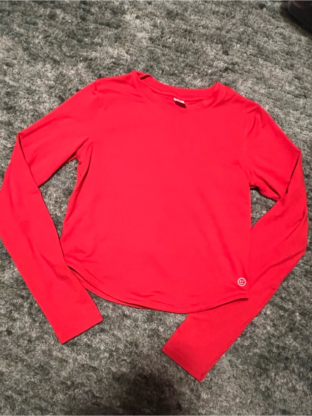 Gilly Hicks Women’s Red Long-Sleeve Crewneck Top Size XS